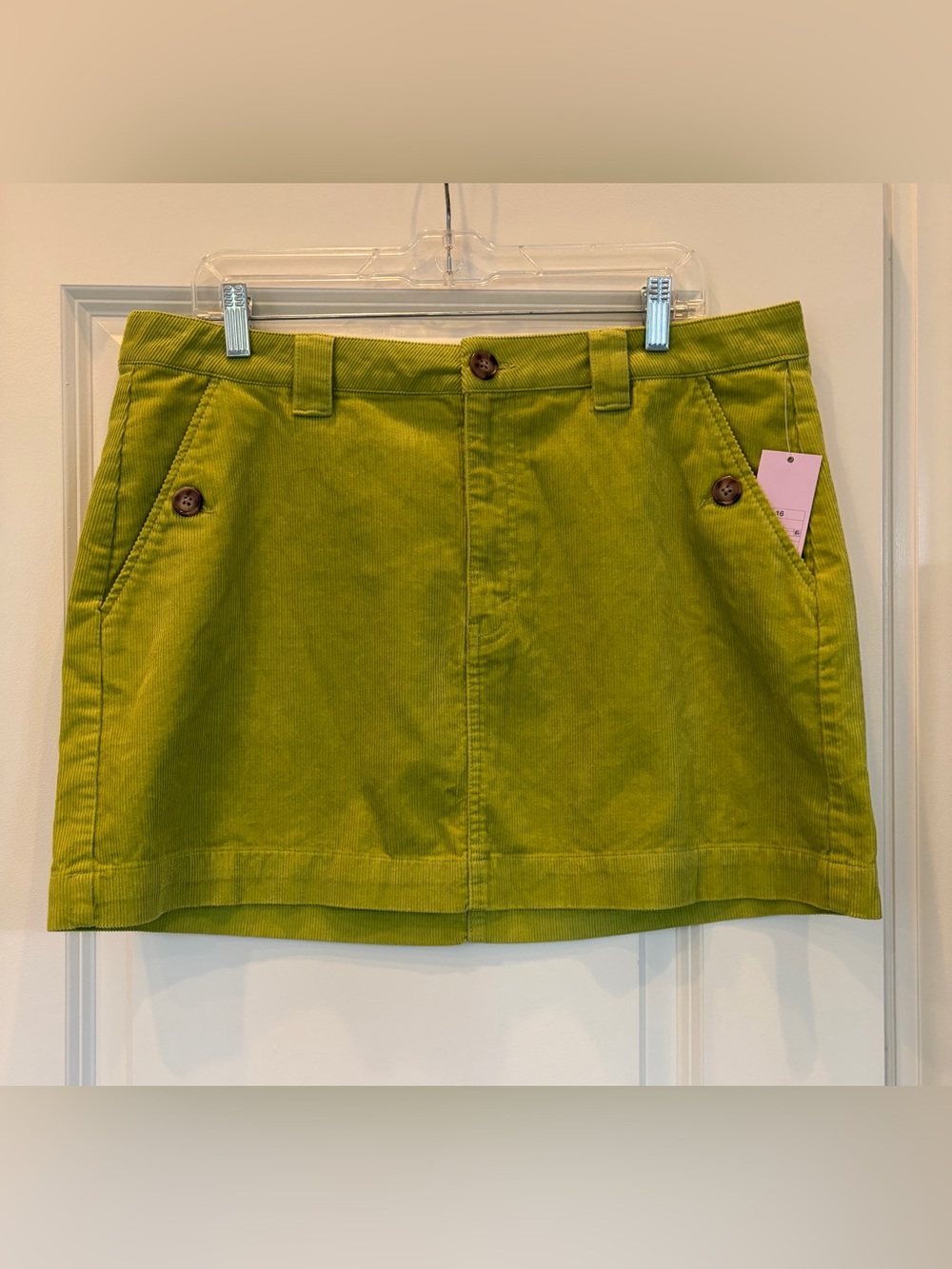 Wild Fable Lime Green Corduroy Mini Skirt